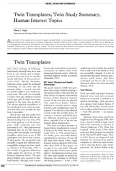 Twin Transplants
