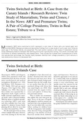 Twins Switched at Birth: Canary Islands Case